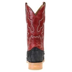Corral Men's Corral Rodeo Performance Black Matte Fish 12in.Red Top Square Toe Boots -Ariat Sales Store A4049 3