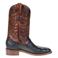 Corral Men's Rodeo Performance Black Full Quill Ostrich 12in. Brown Embroidery Top Square Toe Boot 10 Corral Men's Rodeo Performance Black Full Quill Ostrich 12in. Brown Embroidery Top Square Toe Boot -Ariat Sales Store A4051 4