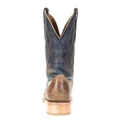 Corral Men's Corral Rodeo Performance Tan Orix FQ Ostrich 12in. Navy Embroidery Top Square Toe -Ariat Sales Store A4052 3
