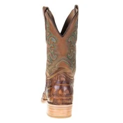 Nrs Footwear Men's Corral Rodeo Performance Antique Saddle Caiman 12in. Tan Embroidery Top -Ariat Sales Store A4055 3