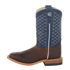 Anderson Bean AB Kids Toast Bison Blue Lava Square Toe Boot -Ariat Sales Store ABK1116 3