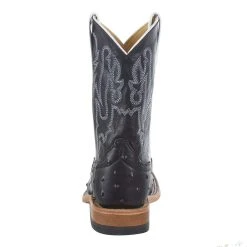 Anderson Bean Kid's Black Impostrich Goat Top Cowboy Boot 8 Anderson Bean Kid's Black Impostrich Goat Top Cowboy Boot -Ariat Sales Store ABK3015 4