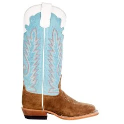 Anderson Bean Kids Coyote Sand Vamp Sky Blue Sensation Cowboy Boot -Ariat Sales Store ABK7096 4