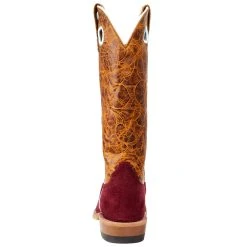 Kids Anderson Bean Red Roughout Tooled Top Cowboy Boot -Ariat Sales Store ABK7924 4