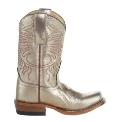 Anderson Bean Kids Metallic Gold Square Toe Boot -Ariat Sales Store ABK7939 5