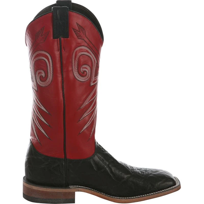 JUSTIN BOOT COMPANY Men's Justin Bent Rail Black Wildebeest Cowboy Boots 3 JUSTIN BOOT COMPANY Men's Justin Bent Rail Black Wildebeest Cowboy Boots - Image 3