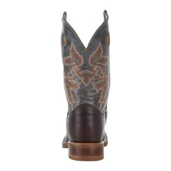 Justin Boots Mens Bender Silver Blue Cowhide With Brown Square Toe Boot 8 Justin Boots Mens Bender Silver Blue Cowhide With Brown Square Toe Boot -Ariat Sales Store BR5349 4