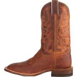 Justin Boots Men's Bent Rail Distressed Cognac Cowboy Boots 6 Justin Boots Men's Bent Rail Distressed Cognac Cowboy Boots -Ariat Sales Store BR735 3