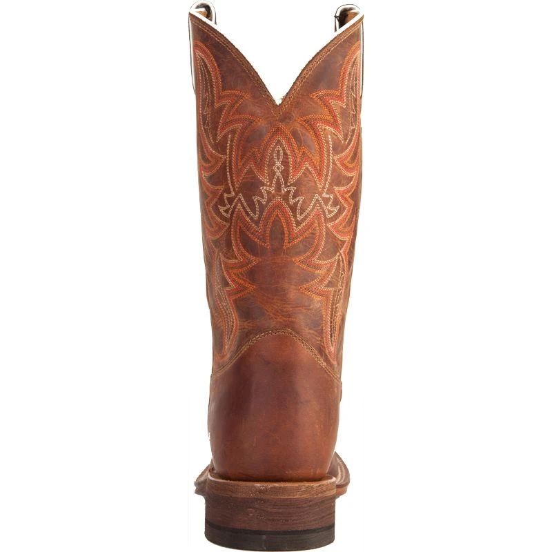 Justin Boots Men's Bent Rail Distressed Cognac Cowboy Boots 4 Justin Boots Men's Bent Rail Distressed Cognac Cowboy Boots - Image 4