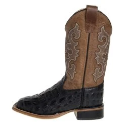 Old West Kids Old West Black Horn Back Gator/Tan Fry Cowboy Boots -Ariat Sales Store BSC1829 2 f9a06239 085f 4e9b bf32 d467b6ad4fde