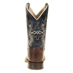 Old West Youth Wipe Out Blue Shaft Brown Foot Cowboy Boots -Ariat Sales Store BSC1914 31