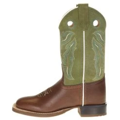 Old West Old West Youth Woody Light Earth Light Green Suede Boot -Ariat Sales Store BSC1945 21