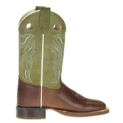 Old West Children's Woody Light Earth Light Green Suede Cowboy Boot -Ariat Sales Store BSC1945 4