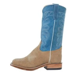 Olathe Boot Company Men's Mesquite Beeswax Reverse Roughout Cowboy Boot -Ariat Sales Store CB7 3