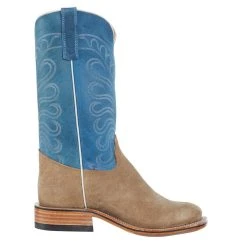 Olathe Boot Company Men's Mesquite Beeswax Reverse Roughout Cowboy Boot -Ariat Sales Store CB7 5