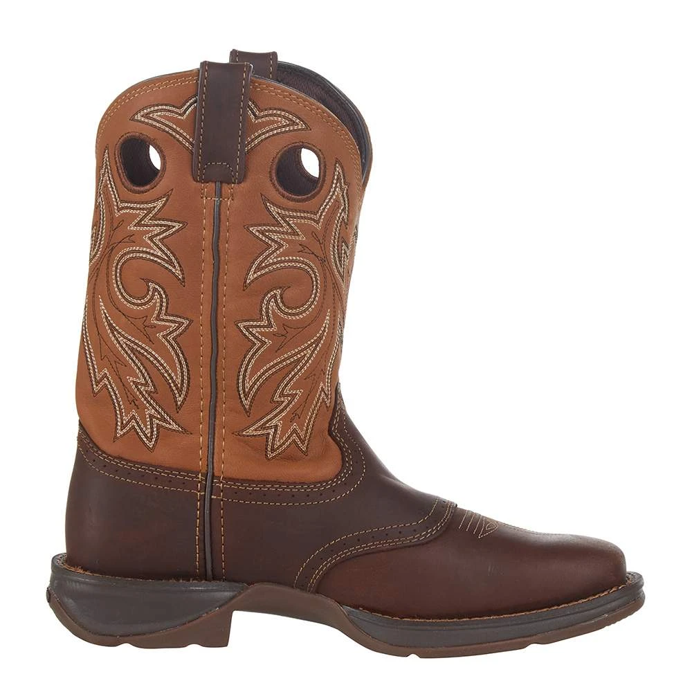 Durango Boots Men`s Rebel Brown 11` Tan Saddle Top Soft Toe 5 Durango Boots Men`s Rebel Brown 11` Tan Saddle Top Soft Toe - Image 5