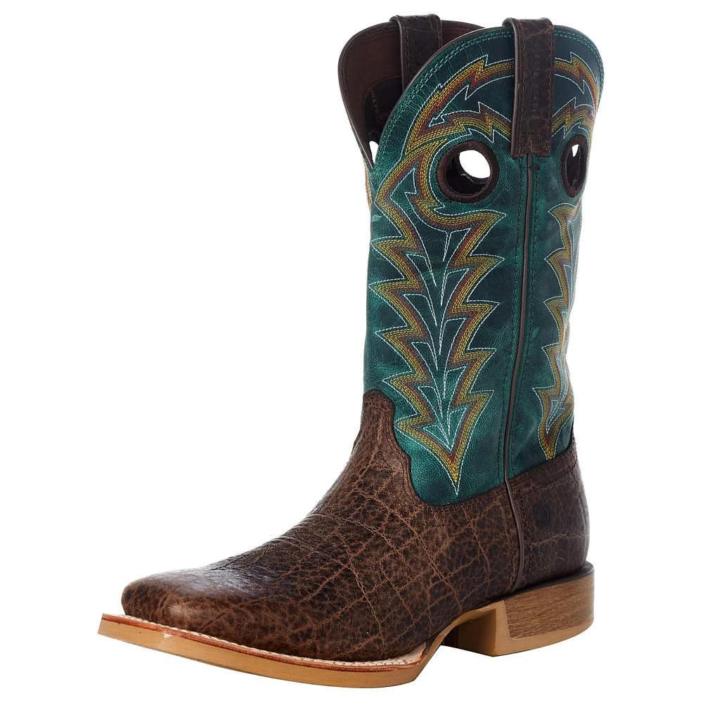 Durango Boots Men's Rebel Pro Safari Elephant 12in. Tidal Teal Top Square Toe Boot 2 Durango Boots Men's Rebel Pro Safari Elephant 12in. Tidal Teal Top Square Toe Boot - Image 2