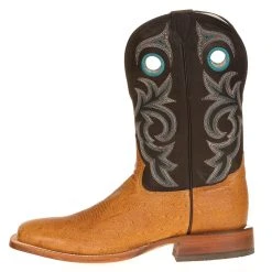 Tony Lama Men's Antique Saddle Smooth Ostrich 11in. Black Top Cowboy Boot 7 Tony Lama Men's Antique Saddle Smooth Ostrich 11in. Black Top Cowboy Boot -Ariat Sales Store E1465 2