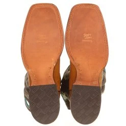 Tony Lama Men's Antique Saddle Smooth Ostrich 11in. Black Top Cowboy Boot 9 Tony Lama Men's Antique Saddle Smooth Ostrich 11in. Black Top Cowboy Boot -Ariat Sales Store E1465 6