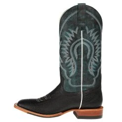 HorsePower Boots Men's Horse Power Black Bull Hide Cowboy Boots 7 HorsePower Boots Men's Horse Power Black Bull Hide Cowboy Boots -Ariat Sales Store HP1831 2