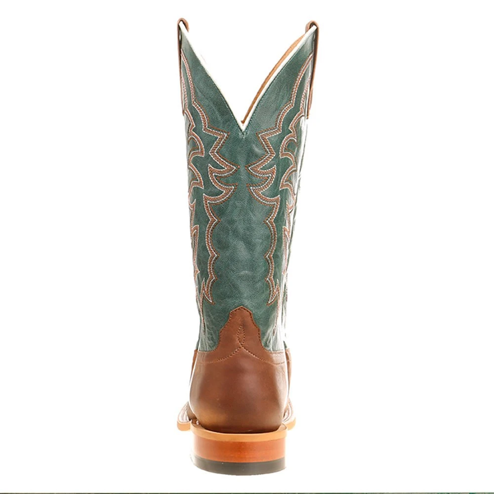 HorsePower Boots Men's Horse Power Sugared Honey 13in. Turquoise Vail Top Square Toe Cowboy Boot 4 HorsePower Boots Men's Horse Power Sugared Honey 13in. Turquoise Vail Top Square Toe Cowboy Boot - Image 4