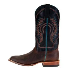 HorsePower Boots Men's Horsepower Distressed Bison 13in.Black Ranch Top Cowboy Boots -Ariat Sales Store HP1854 9881