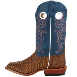 Horsepower Men's Cognac Elephant Print 13in. Sugared Blue Jeans Top Boot 9 Horsepower Men's Cognac Elephant Print 13in. Sugared Blue Jeans Top Boot -Ariat Sales Store HP1859 3