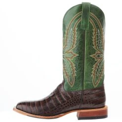 Horsepower Men's Chocolate Caiman Print Cowboy Boot -Ariat Sales Store HP1880 03