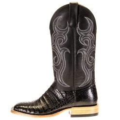 Horsepower Men's Top Hand Black Caiman 13in. Black Pull Up Top -Ariat Sales Store HP8002 2 Edit