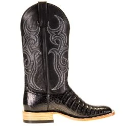 Horsepower Men's Top Hand Black Caiman 13in. Black Pull Up Top -Ariat Sales Store HP8002 4 Edit