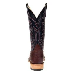 Horsepower Men's Brandy Lux Full Quill Ostrich 13in Black Top Square Toe Boots 9 Horsepower Men's Brandy Lux Full Quill Ostrich 13in Black Top Square Toe Boots -Ariat Sales Store HP8015 3