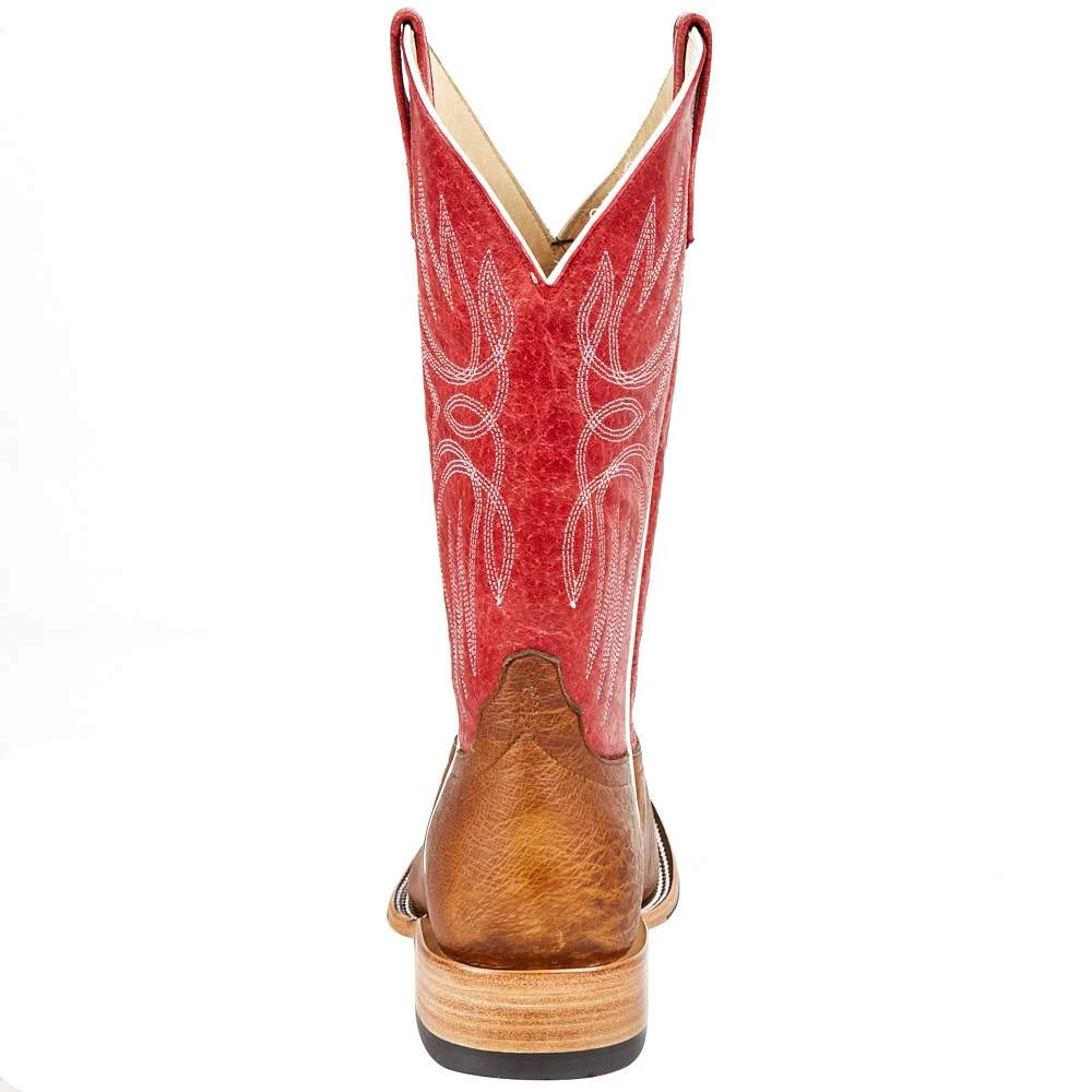 Horsepower Men's Horse Power Top Hand Kango Tobac Smooth Ostrich 13in. Red Top Boot 4 Horsepower Men's Horse Power Top Hand Kango Tobac Smooth Ostrich 13in. Red Top Boot - Image 4