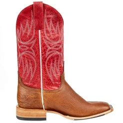 Horsepower Men's Horse Power Top Hand Kango Tobac Smooth Ostrich 13in. Red Top Boot 9 Horsepower Men's Horse Power Top Hand Kango Tobac Smooth Ostrich 13in. Red Top Boot -Ariat Sales Store HP8047 5