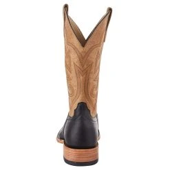 Horsepower Mens TH HP Black Smooth Ostrich 11' Tan Top Boot -Ariat Sales Store HP8048 3