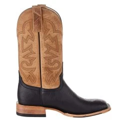 Horsepower Mens TH HP Black Smooth Ostrich 11' Tan Top Boot -Ariat Sales Store HP8048 4