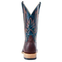 Horsepower Boots Men`s Top Hand Cowboy Comanche Shrunken Shoulder 13` Navy Explosion Top Boot -Ariat Sales Store HP8054 4