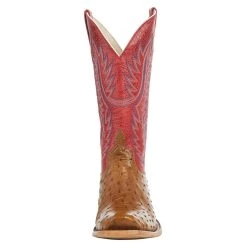 Horsepower Boots Men's TH Antique Saddle Full Quill Ostrich 13in. Red Sinsation Top Boot 7 Horsepower Boots Men's TH Antique Saddle Full Quill Ostrich 13in. Red Sinsation Top Boot -Ariat Sales Store HP9506 2