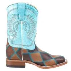 Horsepower Boots Kid's Insane In The Membrane Patchwork Cowboy Boots -Ariat Sales Store HPK1055 5
