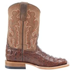 Horsepower Boots Kid's Chocolate Nile Print Cowboy Boots 9 Horsepower Boots Kid's Chocolate Nile Print Cowboy Boots -Ariat Sales Store HPK1070 5