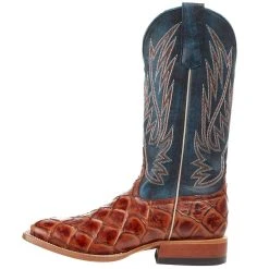 Horsepower Boots Kid's Cognac Filet Of Fish Seas Turquoise Top Cowboy Boots -Ariat Sales Store HPK1823 31