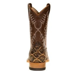 Horsepower Kids Horsepower Rusty Fish Print With Brown Top Cowboy Boots -Ariat Sales Store HPK1844 4