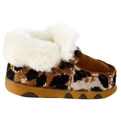 Twisted X Infant Leopard Print Sherpa Lined Driving Moc -Ariat Sales Store ICA0025 5