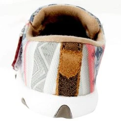 Twisted X Infant Hooey White And Tonal Stripes Driving Mocs -Ariat Sales Store IHYC002 4