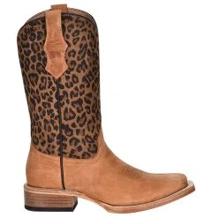 Circle G Kids Honey Leopard Print Top Sq Toe Boot -Ariat Sales Store J7104 BOOT 3