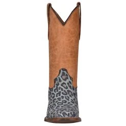 Circle G Kids Turquoise Leopard Foot Honey Shaft Cowgirl Boot -Ariat Sales Store J7109 3