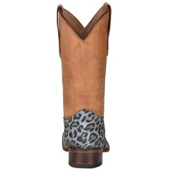 Circle G Kids Turquoise Leopard Foot Honey Shaft Cowgirl Boot -Ariat Sales Store J7109 4