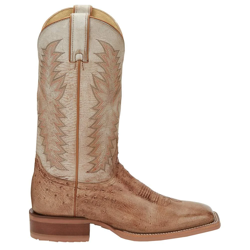 Horsepower Men's Justin Vintage Tan Smooth Ostrich Cowboy Boot 5 Horsepower Men's Justin Vintage Tan Smooth Ostrich Cowboy Boot - Image 5
