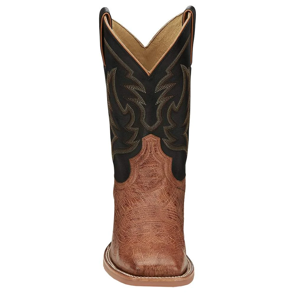 Justin Boots Men's Vintage Cognac Smooth Ostrich Cowboy Boot 2 Justin Boots Men's Vintage Cognac Smooth Ostrich Cowboy Boot - Image 2