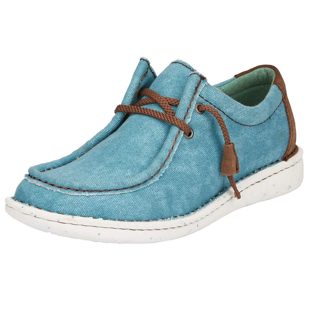 Justin Boots Women's Hazer Turquoise Lace Up Casual Shoe 2 Justin Boots Women's Hazer Turquoise Lace Up Casual Shoe - Image 2