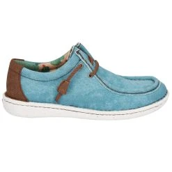 Justin Boots Women's Hazer Turquoise Lace Up Casual Shoe 9 Justin Boots Women's Hazer Turquoise Lace Up Casual Shoe -Ariat Sales Store JL170 4